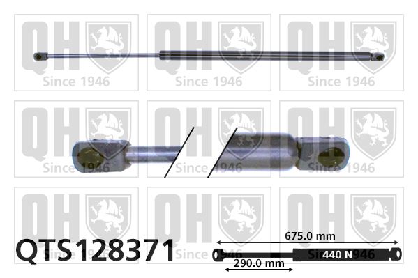 QUINTON HAZELL Kaasujousi, tavaratila QTS128371